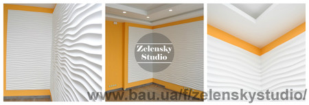 Гипсовые 3D панели в интерьере